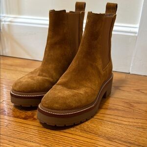 Brown Suede Women's Chelsea Boots